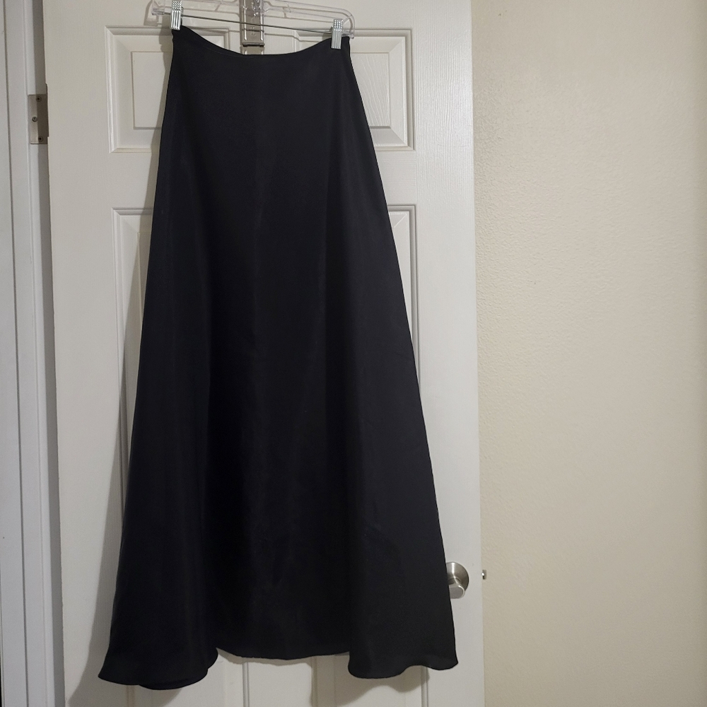 Scott McClintock Classic Black A-Line Skirt back zip, size 8